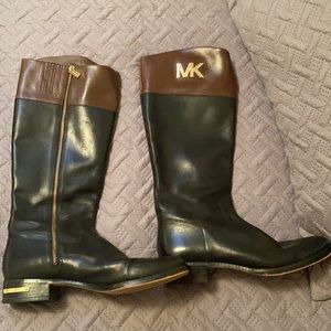 Michael Kors Black and Brown Winter Boots